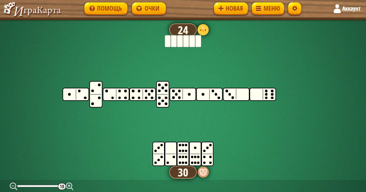 Играть в домино - igrakarta.com